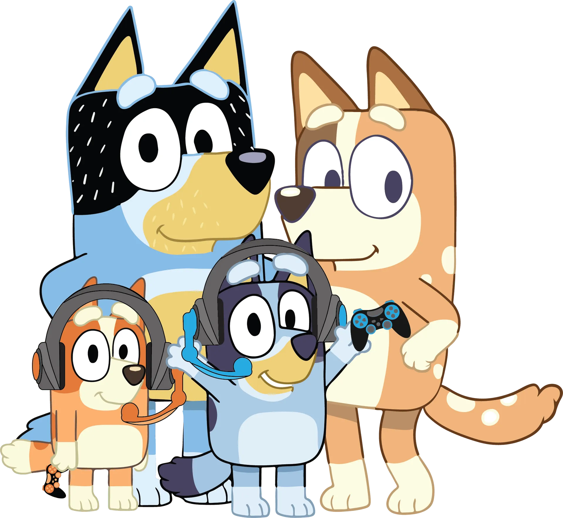 BLUEY FAMILY NO WORDS