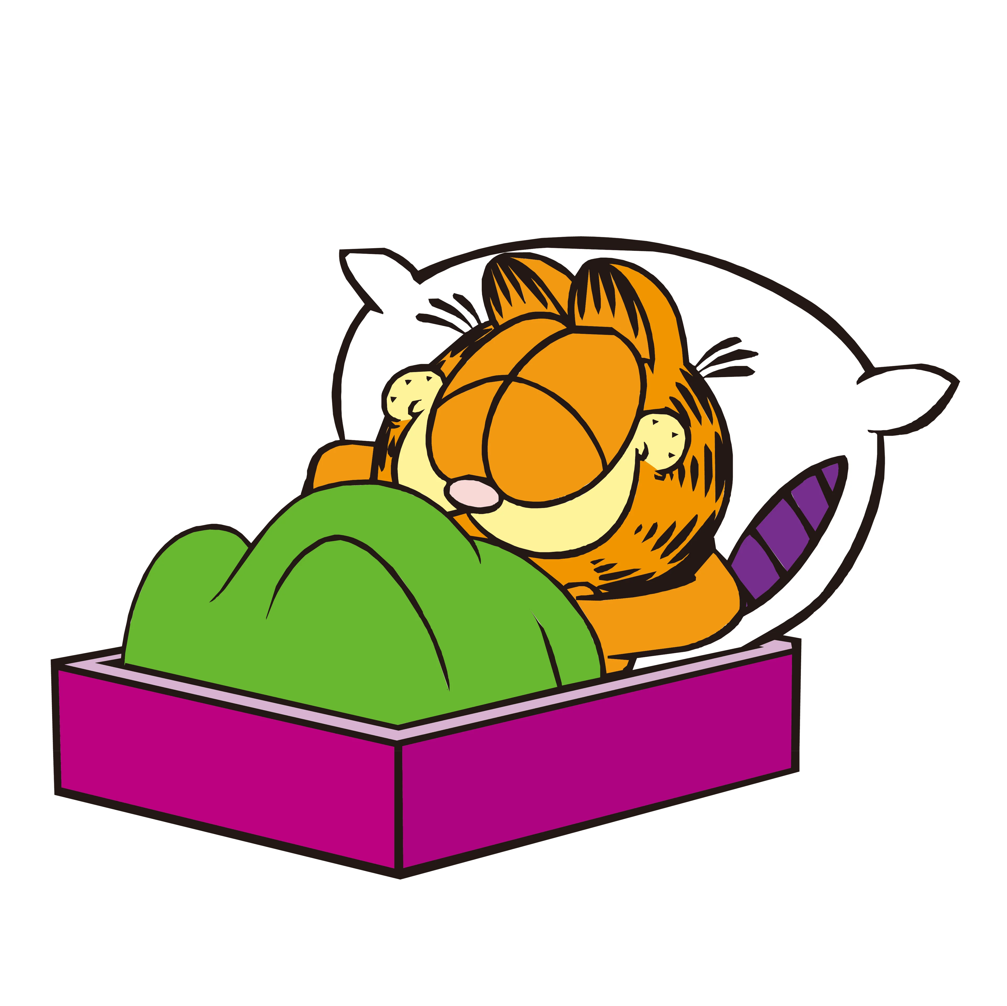 GARFIELD IN BED