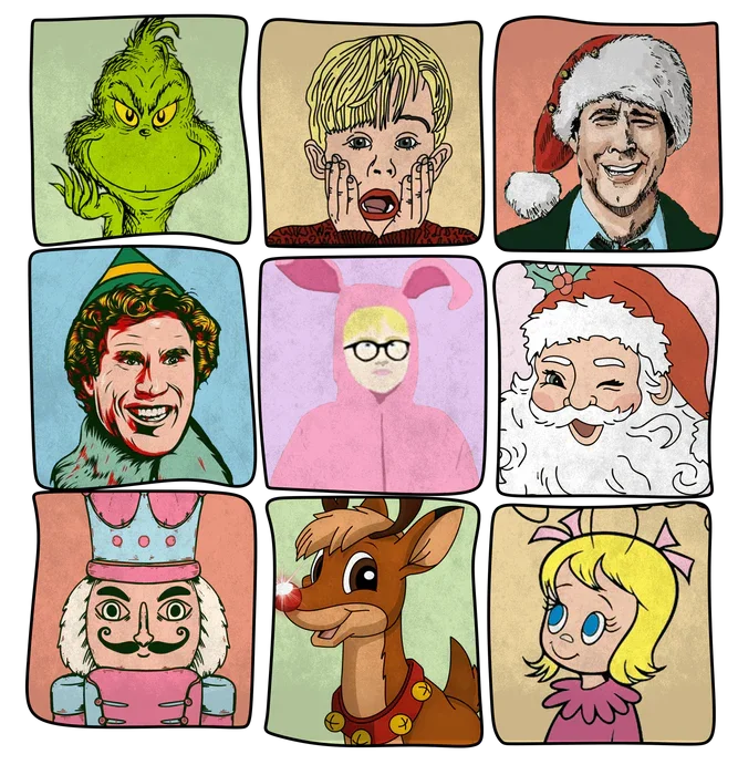 CHRISTMAS MOVE MIX UP SQUARES