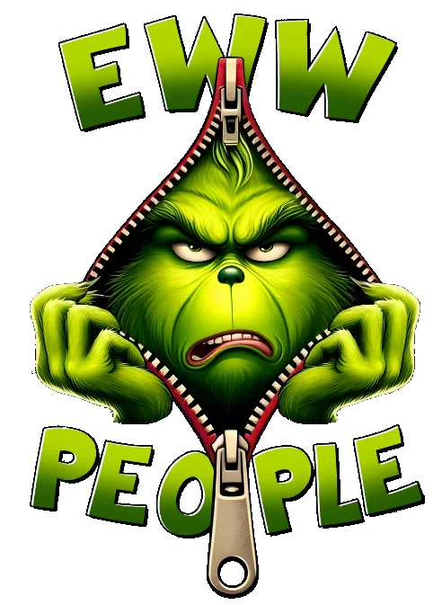 EWW PEOPLE GRINCH ZIPPER