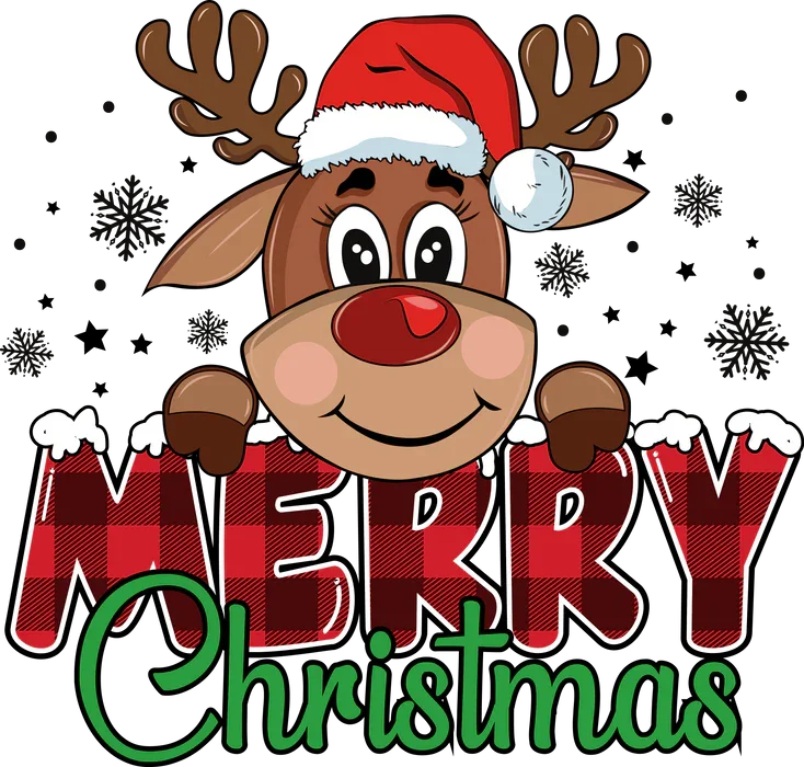 MERRY CHRISTMAS CUTE REINDEER