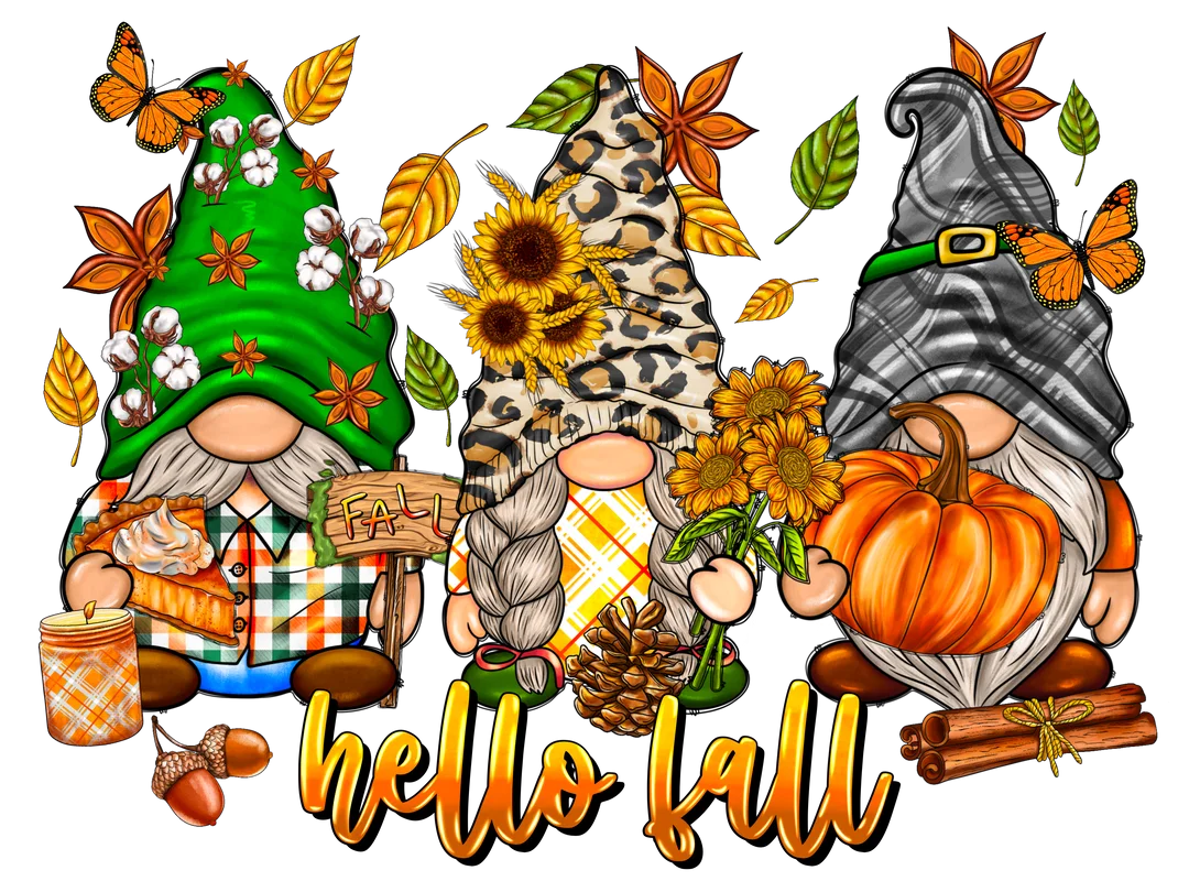 HELLO FALL GNOMES MIX