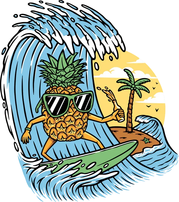 PINEAPPLE SURFING