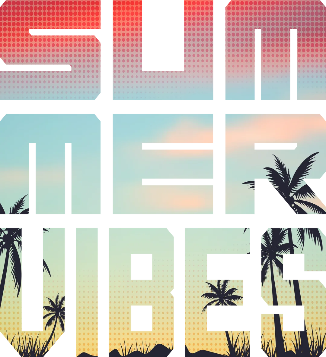 SUMMER VIBES HALFTONE