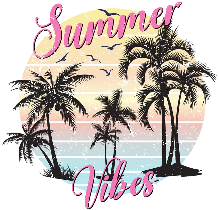 SUMMER VIBES PINK PALMS BEACH